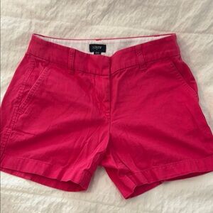 J. Crew Pink Bermuda Shorts Tailored Cotton Blend